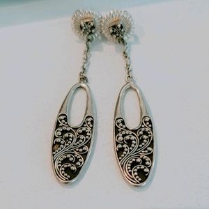 Lois Hill sterling silver drop earrings